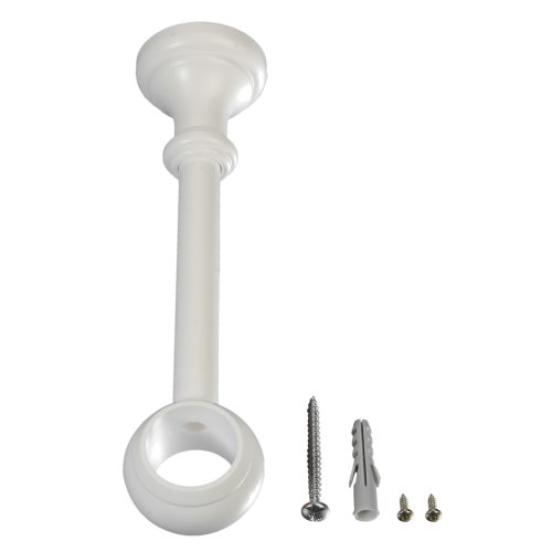 Liedeco Träger für Gardinenstangen Thüringen einläufig, ø 28 mm, 1 Stk weiß L 18 cm