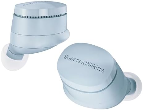 Bowers & Wilkins Cuffie wireless Pi6 True Wireless con Bluetooth, aptX, cancellazione attiva del rumore (ANC) e microfoni integrati – Blu Glacier