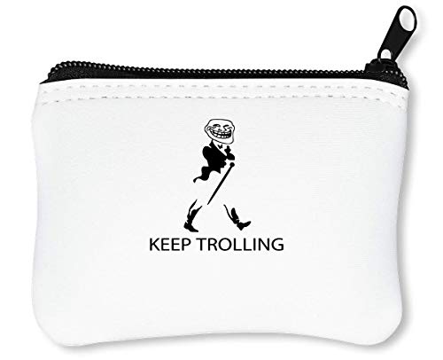Preisvergleich Produktbild Keep Trolling Reißverschluss-Geldbörse Brieftasche Geldbörse