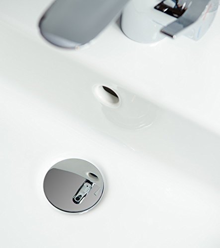 XXL Waschbeckenstöpsel Classic, deckt den kompletten Abflussbereich ab, Hochglanz Design ✶✶✶✶✶ - 2