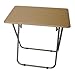TABLE - Folding Wood and Metal Table - Beech / Silver