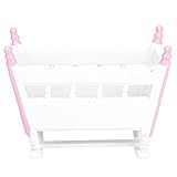  Playhouse Toy Accesorios para Casas de muñecas de Madera Muebles en Miniatura Cuna para bebé Compatible con muñeca a Escala 1/12