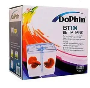 Lovely Pets Kingdom ? Dophin Betta Tank BT104 (15 x 8.5 x 15 cms)