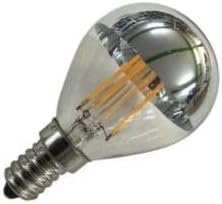 Drop Lamp Head Mirror LED Filament 2 W (replaces 20 W) Small Silver E14