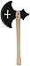 Produktbild VAH - Stabile "Prunk" Axt aus Massivholz mit einer Länge von 45cm [Made in Germany | Schonende Verarbeitung | Ideal für LARP]