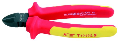 KS Tools 117.1119 Ergotorque VDE Diagonal-Seitenschneider, 156 mm