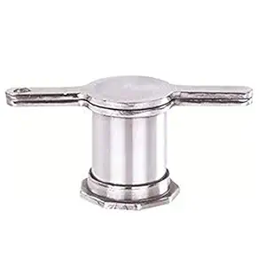 BLUETAIL Alumunium Murukku Maker Chakli Sev Sancha Ribbon Pakkoda Murkul Kitchen Dough Press, Janthikulu Maker,Idiyappam Gathiya With 5 Different Jalies (Large Size) (22 7.5 9 Cm ,Silver) (No 5) 600 Gram