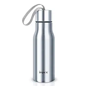 Impex SIPPY-500 Stainless Steel Water Bottle (500 ml,Set of 1,Silver)