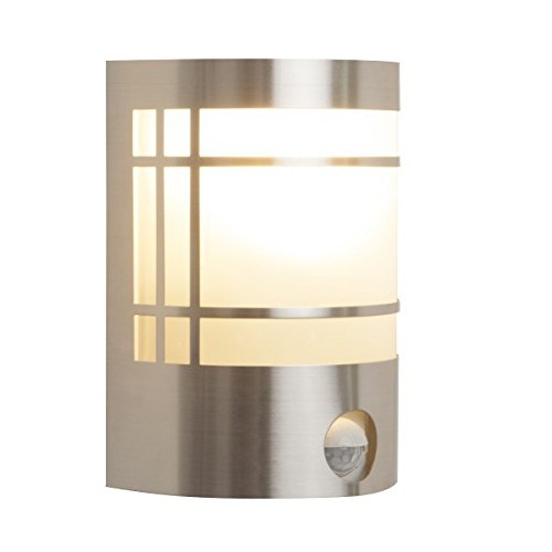 BT1010C PIR Serie Stockholm, Edelstahl Wandlampe, mit Bewegungsmelder