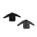 Produktbild Baoblaze 2 Stück 1/6 Herren Mann Zip Up Bomberjacke Fliegerjacke Für 12 Zoll Aktion Figur (Schwarz + Grau)