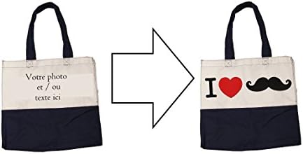 For Price Guns – Bicolour Beach Bag Personalised with your photo