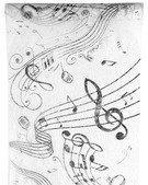 Themenparty Musik ... Musik Tischläufer / Tischband