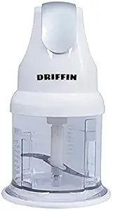 DRIFFIN Steel and Glass Electric Meat Grinders with Bowl for Kitchen Food Chopper, Meat, Vegetables, Fruit and Nuts Blender