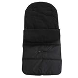 Manyo Chancelière Universelle Poussette, Chancelière Hiver Couverture Emmaillotage Bébé Naissance, Accessoire Poussette Chaises Porte-Bébé (Noir)