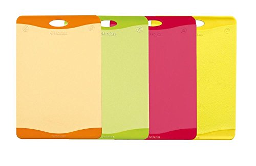 culinario 4er Set Schneidebretter mit Hygiene-Schutz, 37 x 25 cm, in 4 Farben