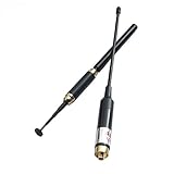 SNOWINSPRING AL800 VHF UHF SMA-F Antenne bi-Bande telescopique Femelle pour Radio bidirectionnelle BAOFENG UV5R UV-5R UV-B5 UV-B6 BF-888S Talkie-walkie