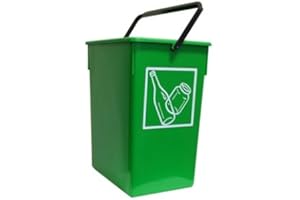 HELGUEFER Bac à tri 20 x 28 x 34 cm Vert