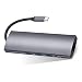 Produktbild IOIOA 9-in-1-USB-Typ-C-Hub, USB 3.0-9-in-1-Erweiterungs-Typ-C-Konverter Typ-C Zu HDMI + RJ45 + USB3.0 * 3 + TF + SD + Audio + PD-Multifunktionsleser für Laptops