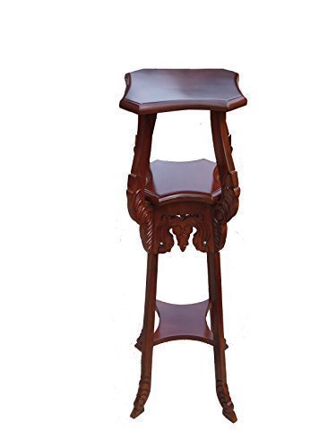 wooden plant stand 3 tier in choice of colour 90cm high (Golden brown)