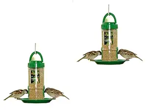 Amijivdaya Small Bird Feeder with Holding Handle Pack of 2