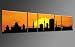 Produktbild TOP Bild auf Leinwand CITY PANORAMA STYLE DORTMUND SUN GELB 5 TEILE DIGITAL Arts AP500095 Bilder fertig bespannt auf Keilrahmen. Kunstwerk als Wandbild auf Rahmen MADE IN GERMANY