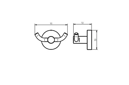 Haceka Kosmos Chrome 1113497, Doppelhaken - 7
