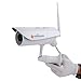 Produktbild TriVision Wireless wetterdicht Outdoor H.264, HD 720P IP Netzwerk Kamera mit 45 Feet Infrarot Night Vision und eingebaute DVR, IR Licht Überwachungskamera IP Seurity Camera Oudoor Weatherproof for Home Surveillance, High Definition 1280 x 720 Pixel, Wireless N