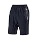 Produktbild MNRIUOCII Sporthose Kurze Hosen Herren Schnell Trockend Mit ReißVerschlusstasche Jogginghose Kurz Trainingsshorts Sweatshorts Heimhosen Fitness Shorts