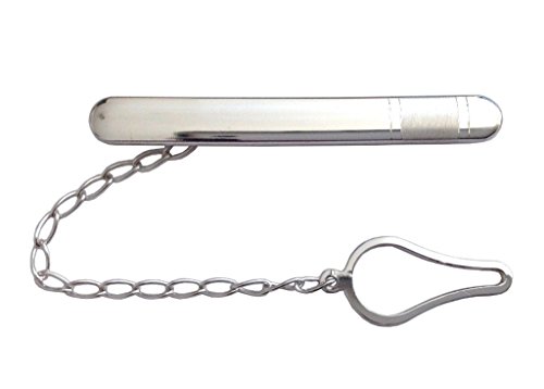 925 Sterling Silber Krawattenklammer mit Rhodium