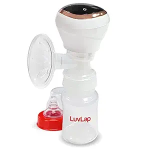 Luvlap Elite Electric Breast Pump with 2 Phase Pumping, Rechargeable Battery, Soft & Gentle, BPA Free