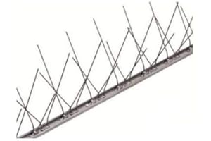 DIGITAL BIRD Dissuasori per volatili Anti piccioni 80 Punte Inox AISI 304 Base RIGIDA Conf da 25 Metri