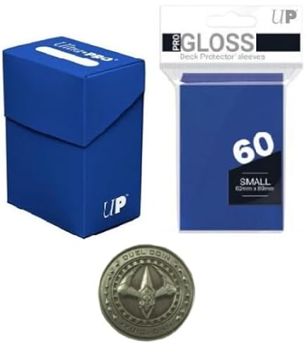 Ultra Pro Deck Box Rossa + 60 Sleeves Pro Rosse + Duel Coin - Yu-Gi-Oh! - Set Giapponese Mini - 6