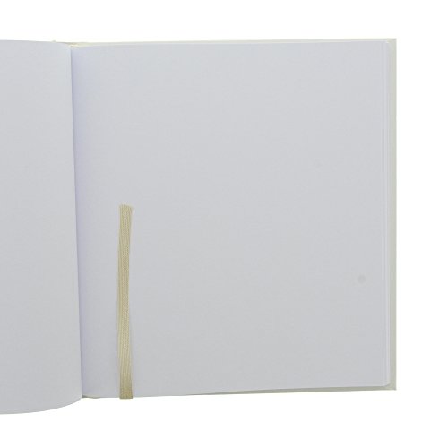 Goldbuch Gästebuch mit Lesezeichen, Love, 25 x 23 cm, 176 weiße Blankoseiten Schreibpapier, Beschichtetes Papier mit Silber- und Rotprägung, Weiß, 48080 - 5