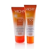 Vichy Capital Soleil - Set Gesichtspflege Creme LSF 50+ (empfindliche Haut) + klein Gesichtspflege Creme LSF 50+ (empfindliche Haut), 1er Pack (1 x 80 ml)