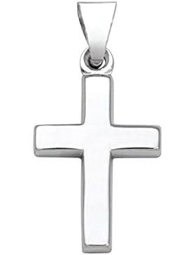 Basic Gold TG06 Kinder Anhänger Kinderschmuck Kreuz 14 Karat (585) Weißgold
