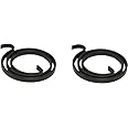 Door Handle Springs,2.5 Turns x 2.5mm Thickness, Replacement Internal Coil Repair Spring Black Zinc Coating (Set of 2)