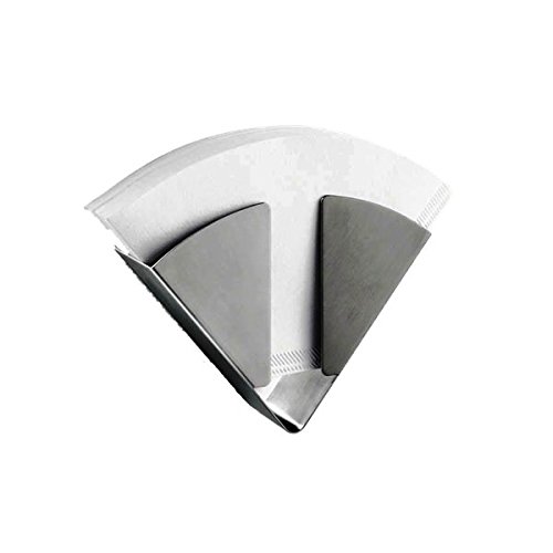 ZACK 20658 Firus Kaffeefilterhalter, Wandmontage, Edelstahl matt