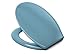 Produktbild Cedo WC Sitz Rainbow Beach, Farbe: Bermuda Blau mit Edelstahlscharnier und FastFix Schnellmontage - aus Duroplast für ovale Keramiken mit Befestigung von Unten