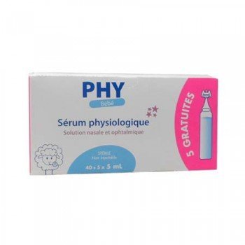 Suero Fisiológico PHY Bebé Monodosis 45 uds x 5 ml