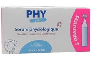 DISTROSUR Suero Fisiológico PHY Bebé Monodosis 45 uds x 5 ml