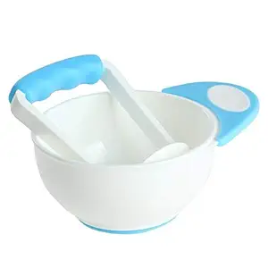 Honey Boo Unbreakable Baby Food Cereal Grinding Bowl (Blue)