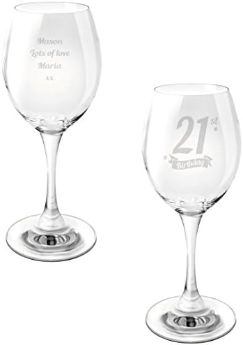 Personalised Birthday Banner Wine Glass