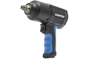 CASTEX Llave de impacto neumática de 1/2" y 1600 Nm con doble martillo: ligera, potente, con ajuste de par y rotación izquierda/derecha. Modelo PCAS-001