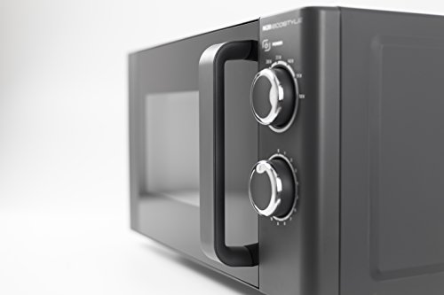 CASO M20 Ecostyle Design Mikrowelle, Solomikrowelle mit 700 Watt, manuelle und leichte Bedienung, ca. 20 Liter Garraum, Auftaufunktion, Glasdrehteller, 6 Leistungsstufen, Timer - 4