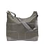 OiOi Taped Hobo Baby Changing Bag Kitten Grey with Black Lining and Accessories