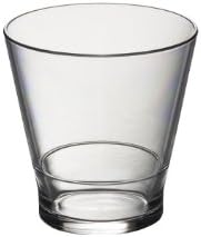 Virtually Glass Set of 6 Roltex Privilige Unbreakable Reusable Polycarbonate STACKING Whisky/Juice Glasses (Vol 250ml to rim Height 8.5cm Max Diameter 8.3cm