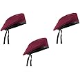 WAN-SUKH Army Style Cap, Rajputana Cap, Classic European Hat, Woolen Beret Cap, Che Guevara Cap Maroon Pack of 3