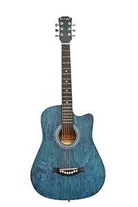 Belear I-280 38 Inch Blue Spruce Cutaway Acoustic Guitar with Truss Rod