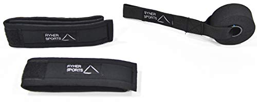 Ryher Bande di Resistenza Elastiche (Set di 2 cavigliere + 1 Ancoraggio Porta).