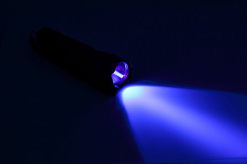 TGLOE (Tm) -WF-501B UV LED UV Taschenlampe Ultraviolett + Holster Schwarzlicht + 2* CR123 Batterie - 2